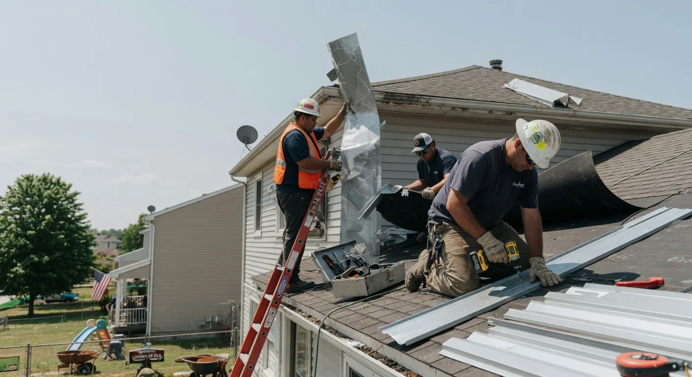 Storm Damage Metal Roof Repair in Strongstown, PA